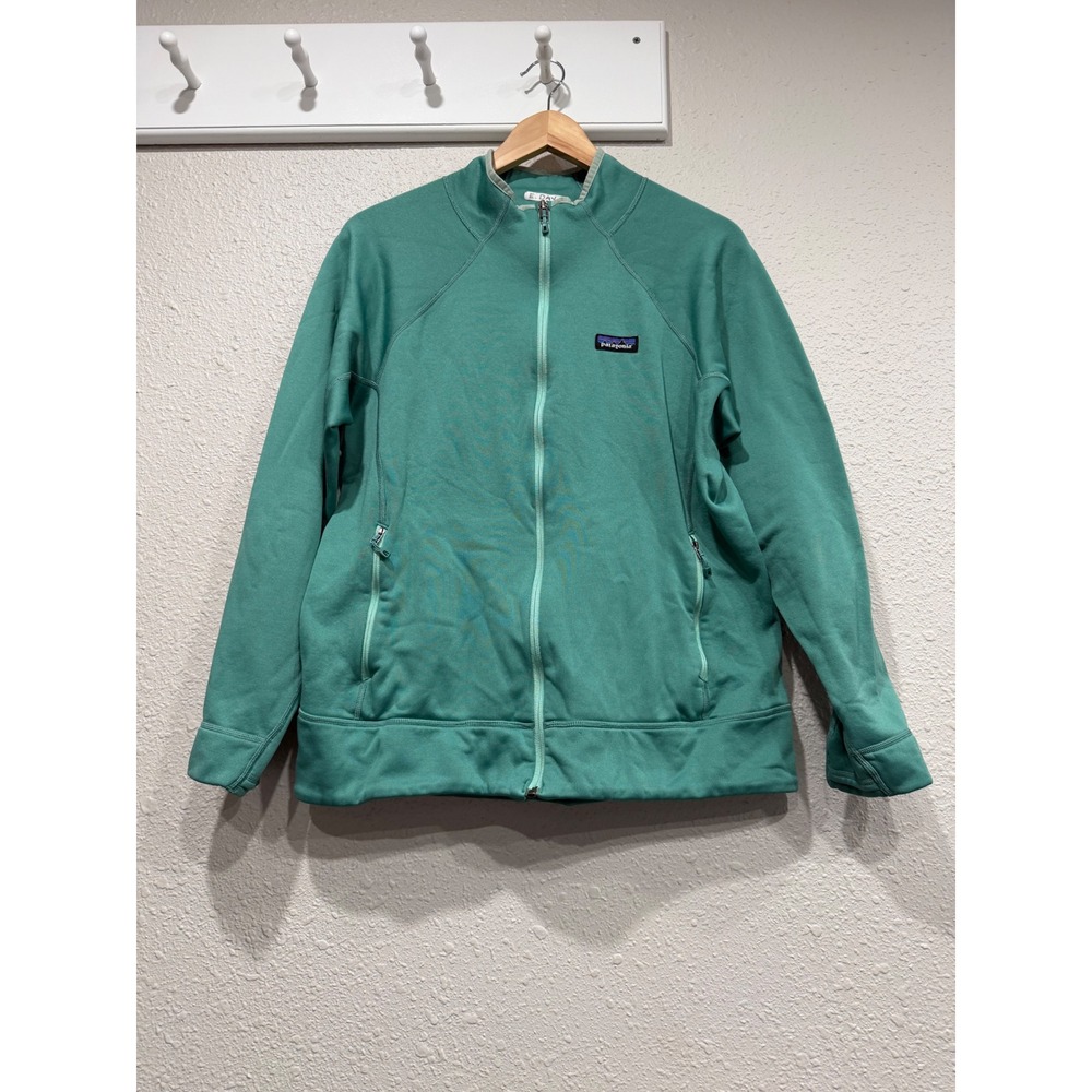 Patagonia Crosstrek Jacket Women's L Green Polartec Full Zip Fleece Gorpcore